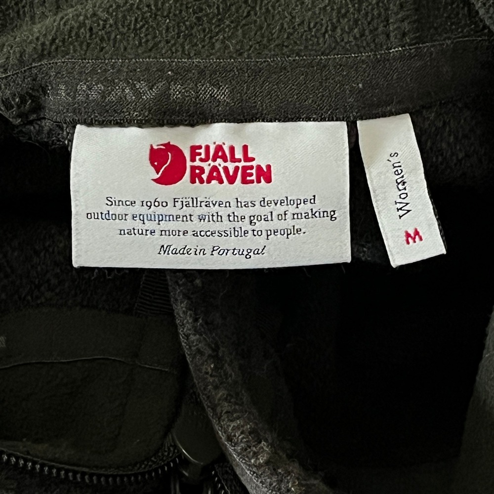 Fjallraven Kaitum Fleece Jacket Womens Medium Green Full Zip Hooded 89666 - Picture 3 of 8